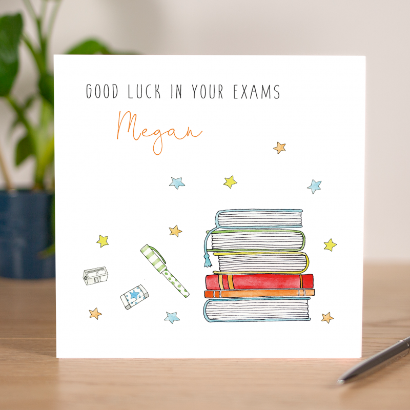 Personalised Good Luck In Your Exams Card | Just for Cards - Just For ...