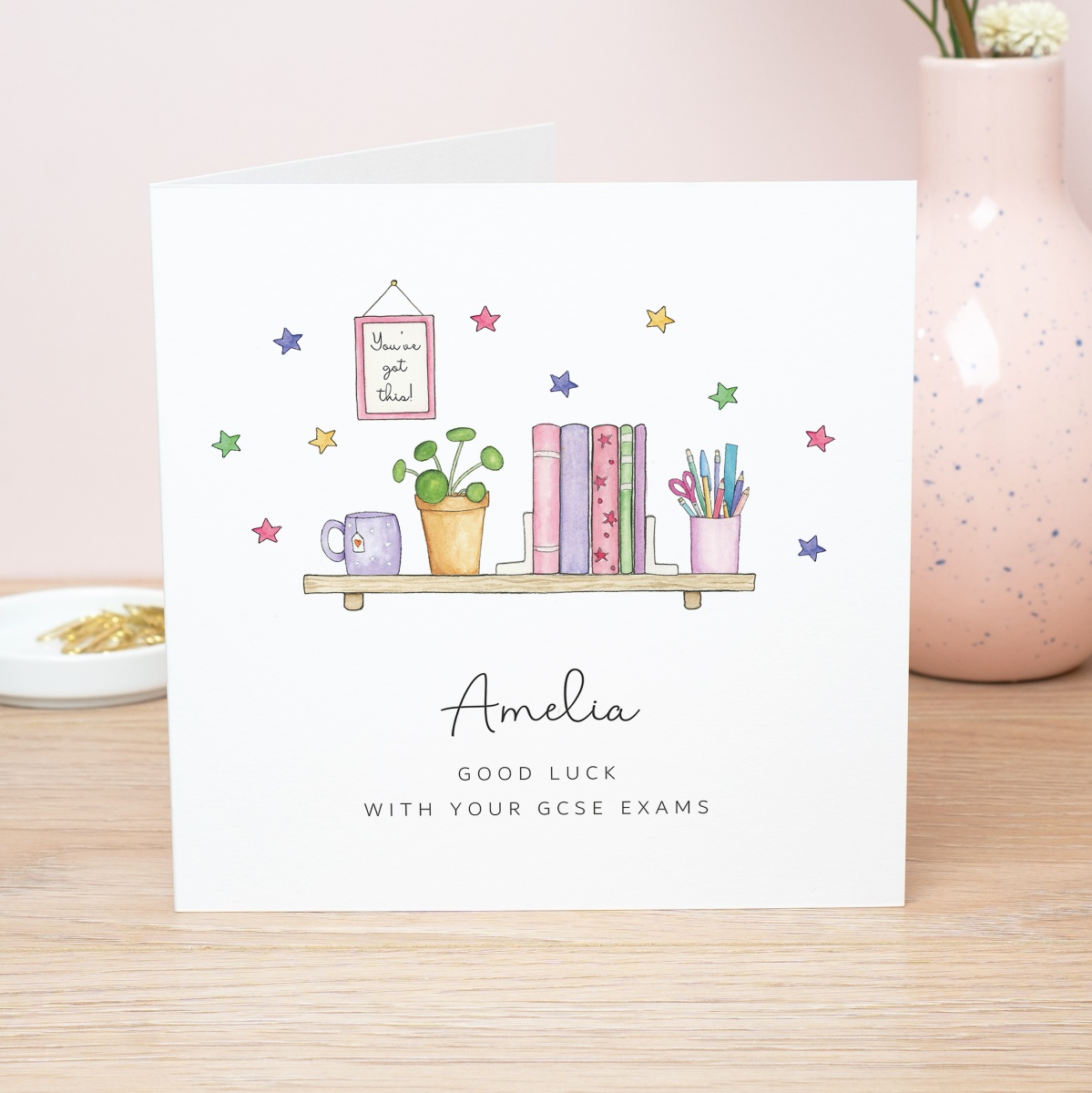 Personalised Good Luck With Your Exams Card, GCSE, A Levels - Next Day ...