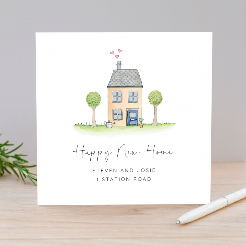 Personalised New Home Cards - Happy New House Card