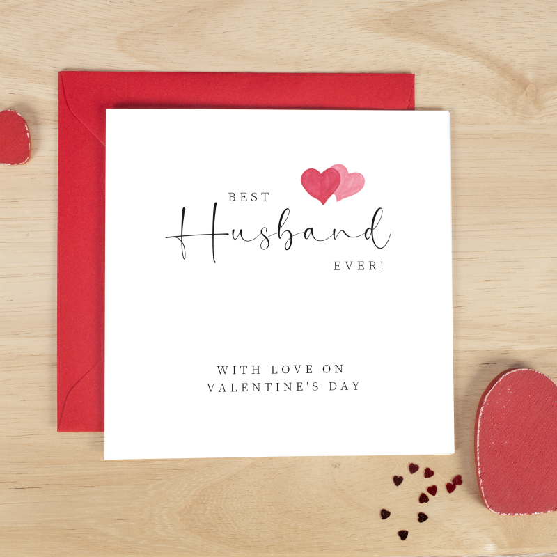 Personalised Valentine's Day Card For A Husband