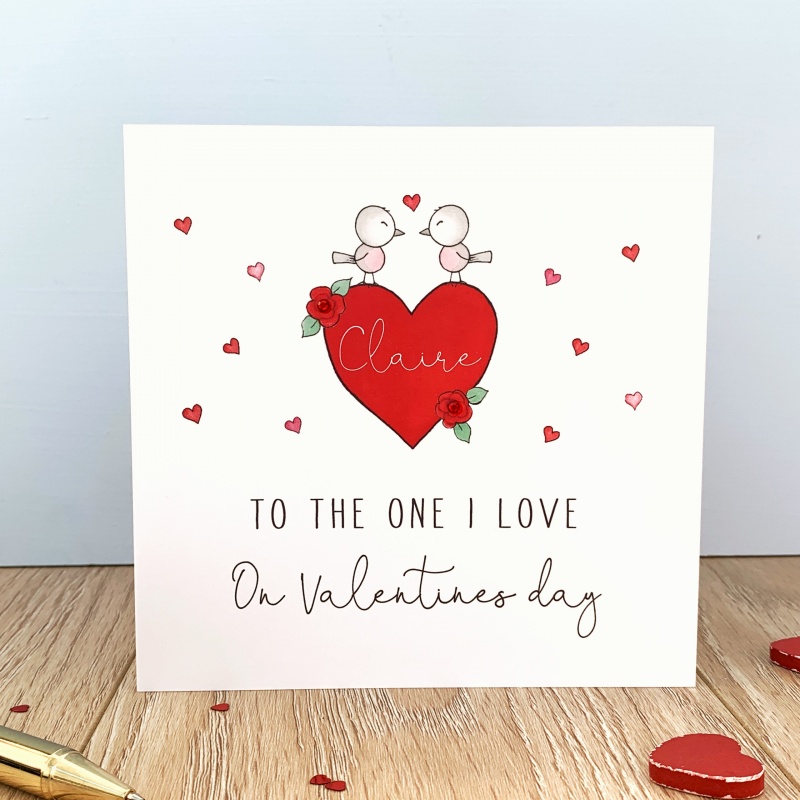 Personalised Valentine's Day Card - To the one I love