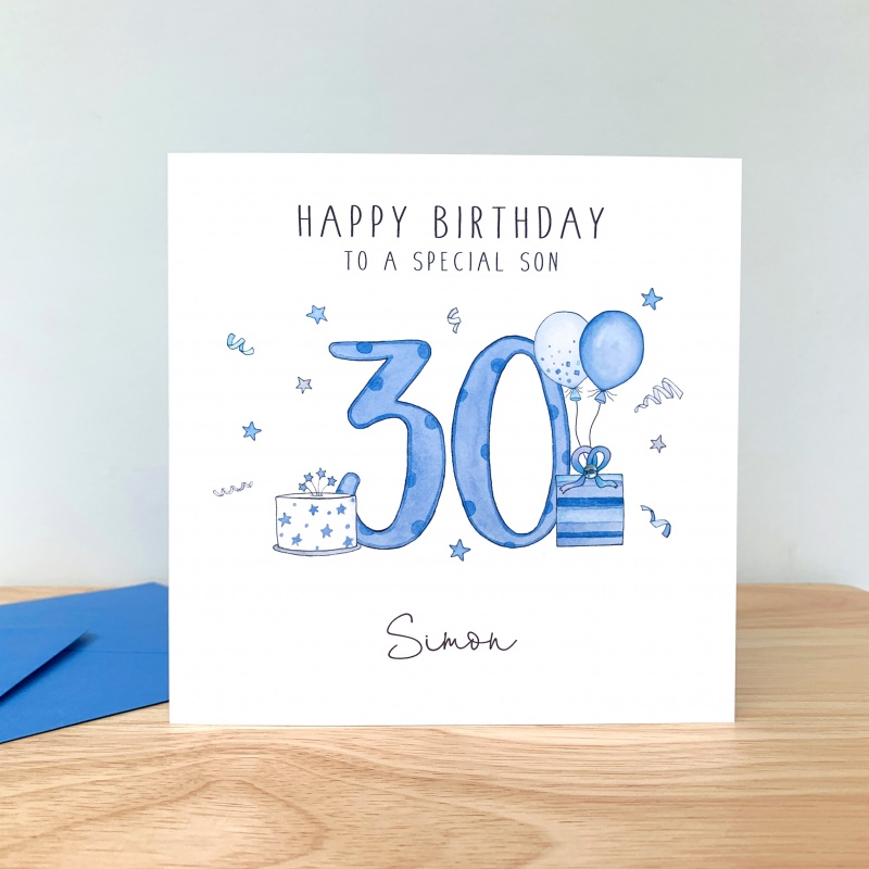 Personalised Birthday Card  21st, 30th, 40th, 50th, 60th - Any Age