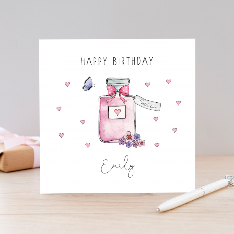 Ladies Birthday Card - Perfume