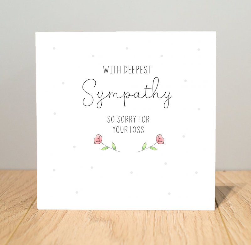 Personalised Sympathy Card