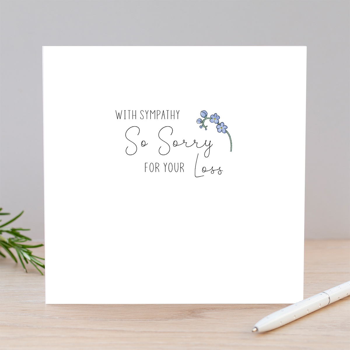 Sympathy Card - Sorry For your Loss Card | Just for Cards - Just For ...