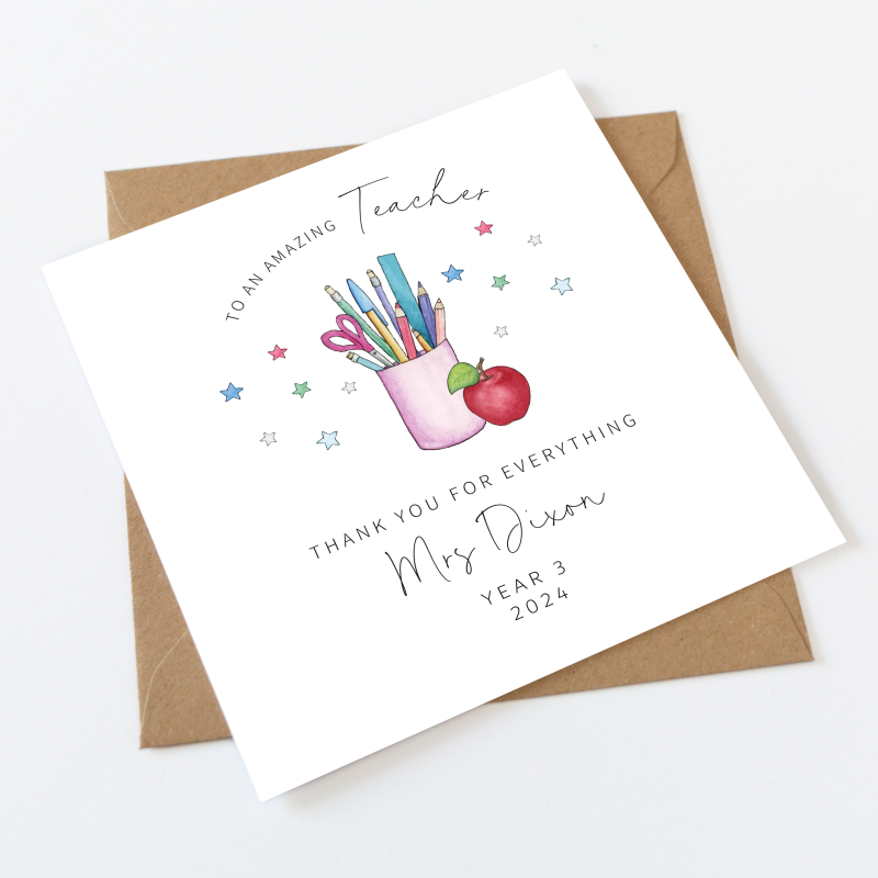 Customizable Daycare Thank You Card | Personalized Daycare Staff Thank You Gift For Nursery, Preschool, ECE Appreciation Card Edit In Canva - Foto 9