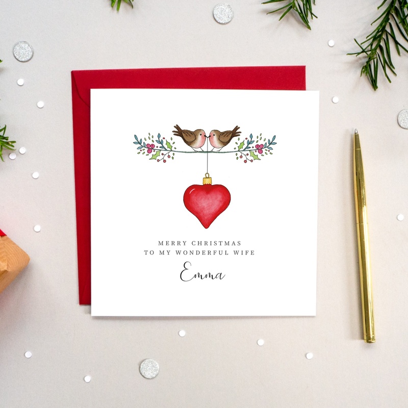 Personalised wife christmas cards Clearance