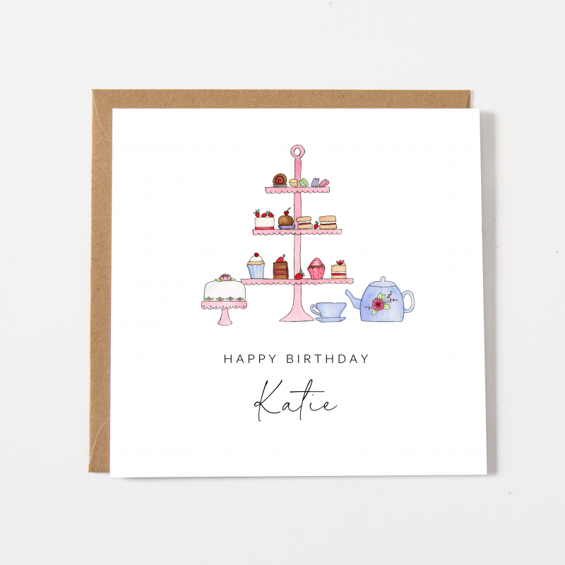 Afternoon Tea Birthday Card