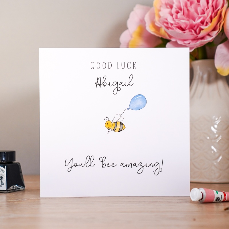 Bee Good Luck card
