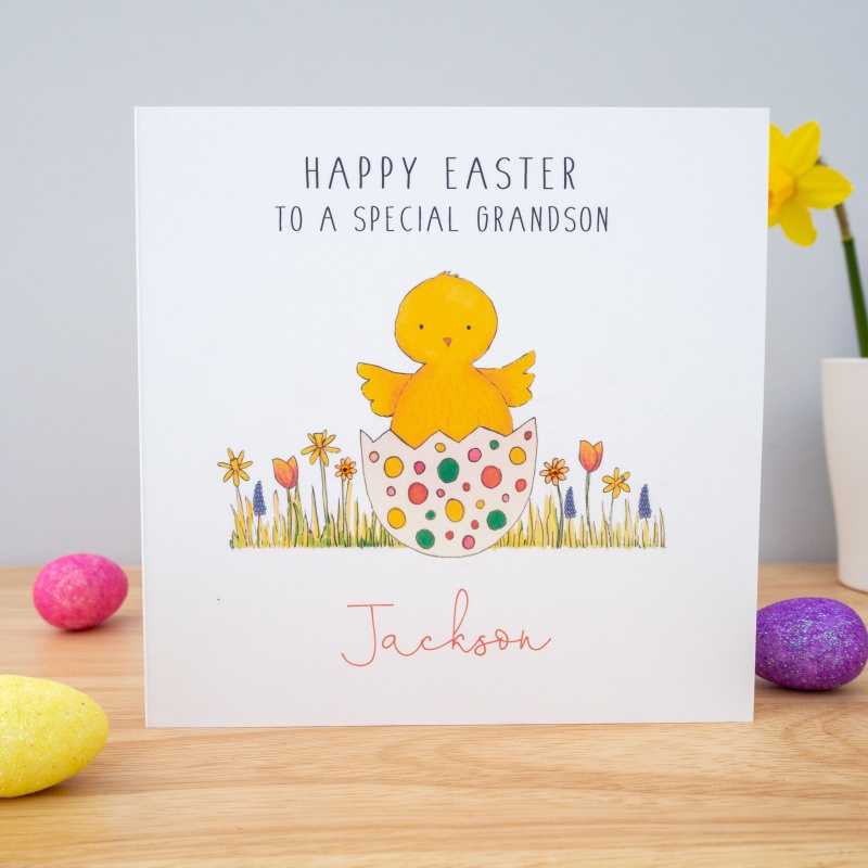 Personalised Easter Card - Chick