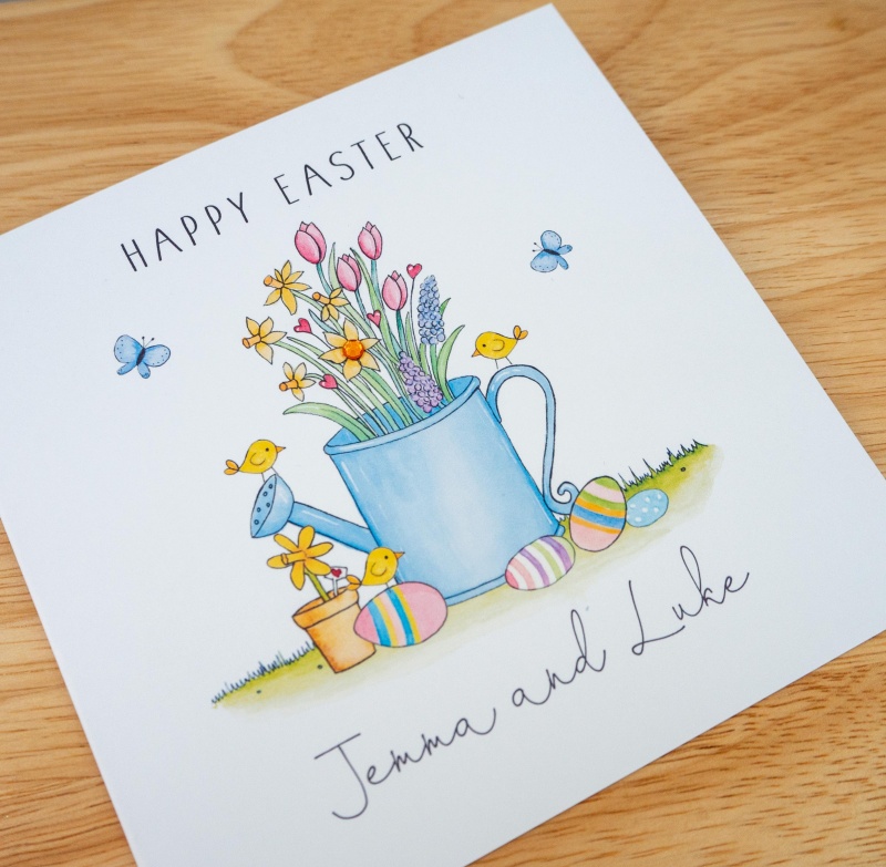Personalised Easter Card - Flowers