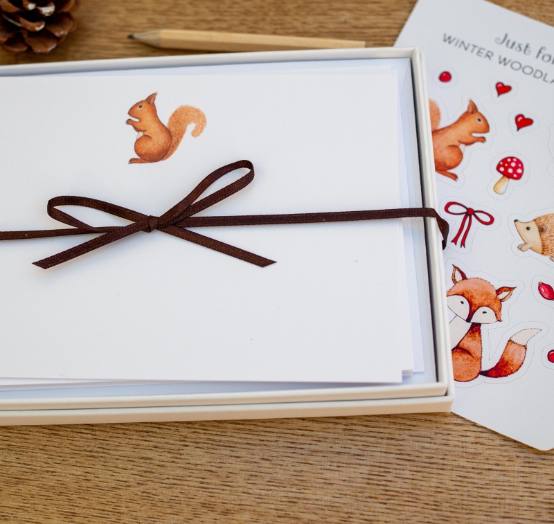 Squirrel Notecard Set