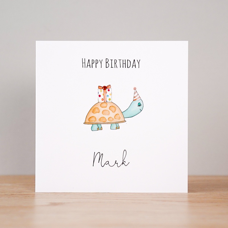 Tortoise Birthday Card