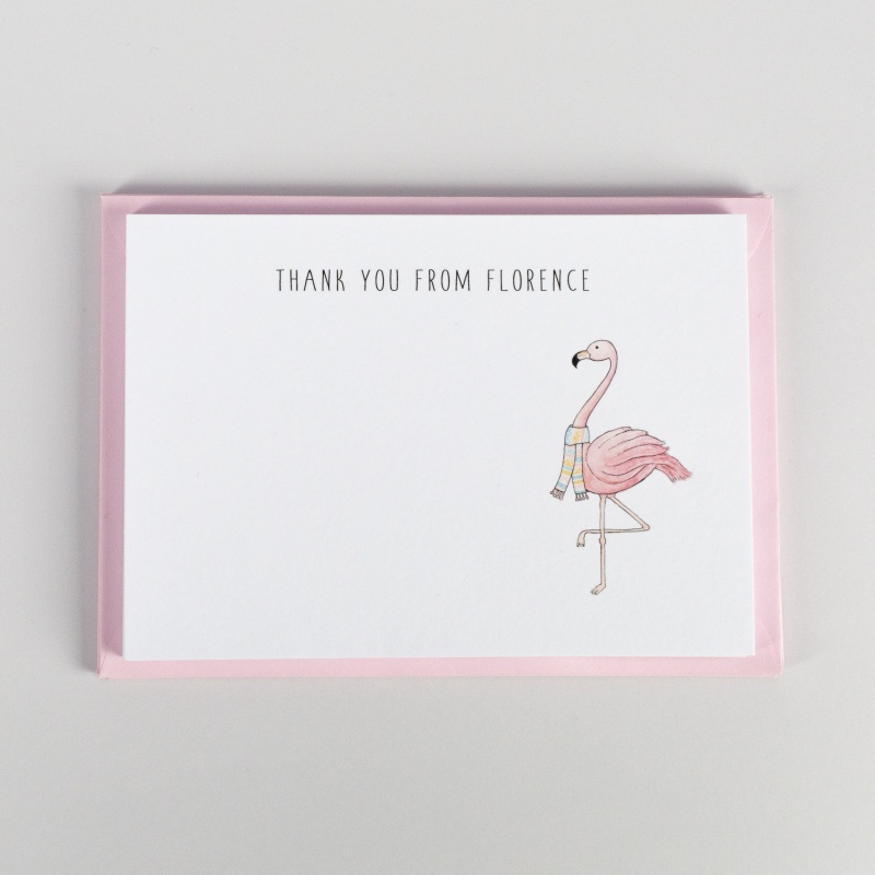 Flamingo Christmas Notecards - Christmas Thank You Cards