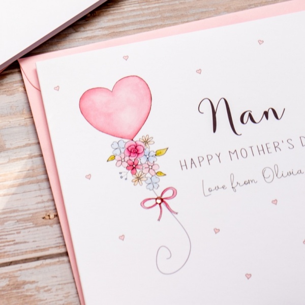 Personalised Mother's Day Card - Balloon