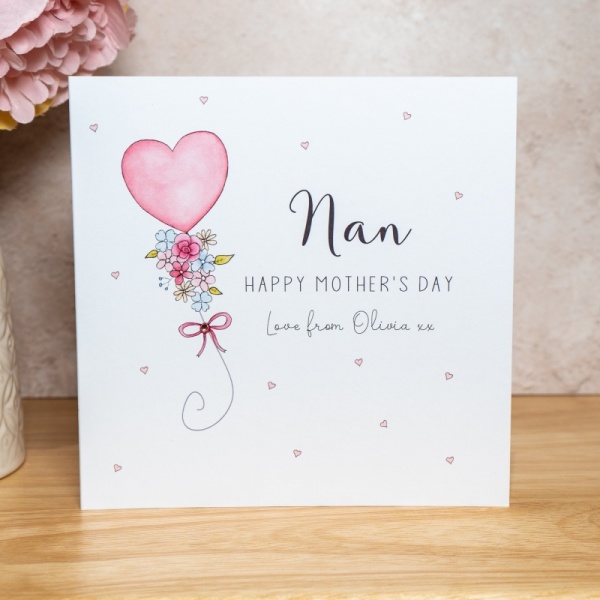 Personalised Mother's Day Card - Balloon