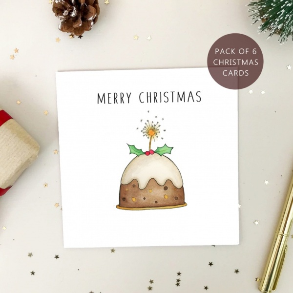 Pack of Christmas Cards - Personalised Family Christmas Cards - Pack of 6