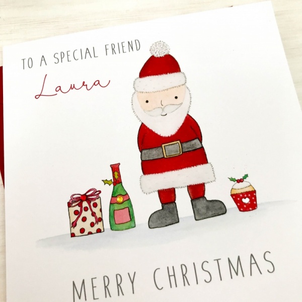 Personalised Christmas Card - Friend, wife, husband