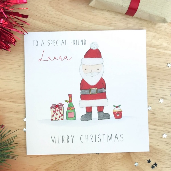 Personalised Christmas Card - Friend, wife, husband