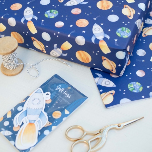 Space Wrapping Paper - Planets