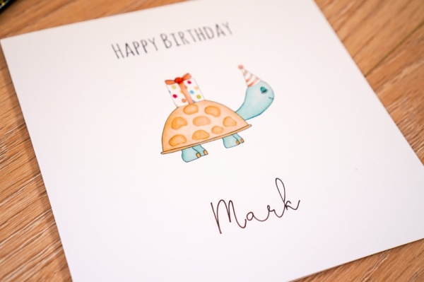 Tortoise Birthday Card