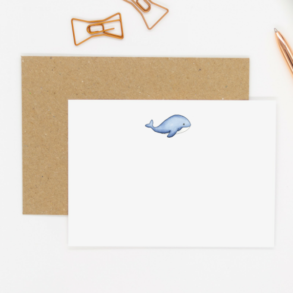 Whale Notecards -  Pack of 10