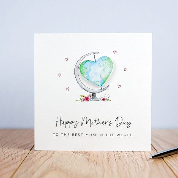 Personalised Mother's Day card - Best Mum in the world